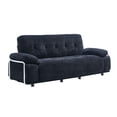 thumbnail image 4 of Leumius 89" Chenille Sofa Couch with Extra Deep Seats,Comfy 3 Seater Sofa Upholstered Couch for Living Room,Black, 4 of 8