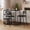 black, variant on Danolapsi 3 Piece Kitchen Table Set with Storage Shelves,Wood & Metal Dining Table & 2 Upholstered Chairs for Small Space, Apartment, Breakfast Nook