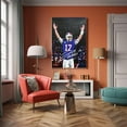 thumbnail image 5 of American Football Sports Billsed Poster For Kids Fun Teen Birthday Christmas Gifts Josh Allen Rugby Star Posters Frames Canvas Wall Art Print Picture For Home Room Decor, 5 of 6