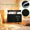 thumbnail image 6 of Clothes Rack Cover Breathable Non Woven Garment Storage Protector with Clear Window, Expandable Hanging Closet Cover for Suits Coats Dresses Shirts, Dustproof Clothing Organizer, Coffee-120*120cm, 6 of 9