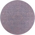 thumbnail image 1 of Ahgly Company Machine Washable Indoor Round Industrial Modern Pastel Violet Purple Area Rugs, 3' Round, 1 of 7