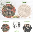 thumbnail image 5 of BZSMCE 6Pcs Drink Coasters With Holder 3.94Inch Design Christmas Pattern Creative Coil Coaster Coasters Colors Absorbent Coasters for Drinks Coasters Set Thicken Heat for Home Table, 5 of 7