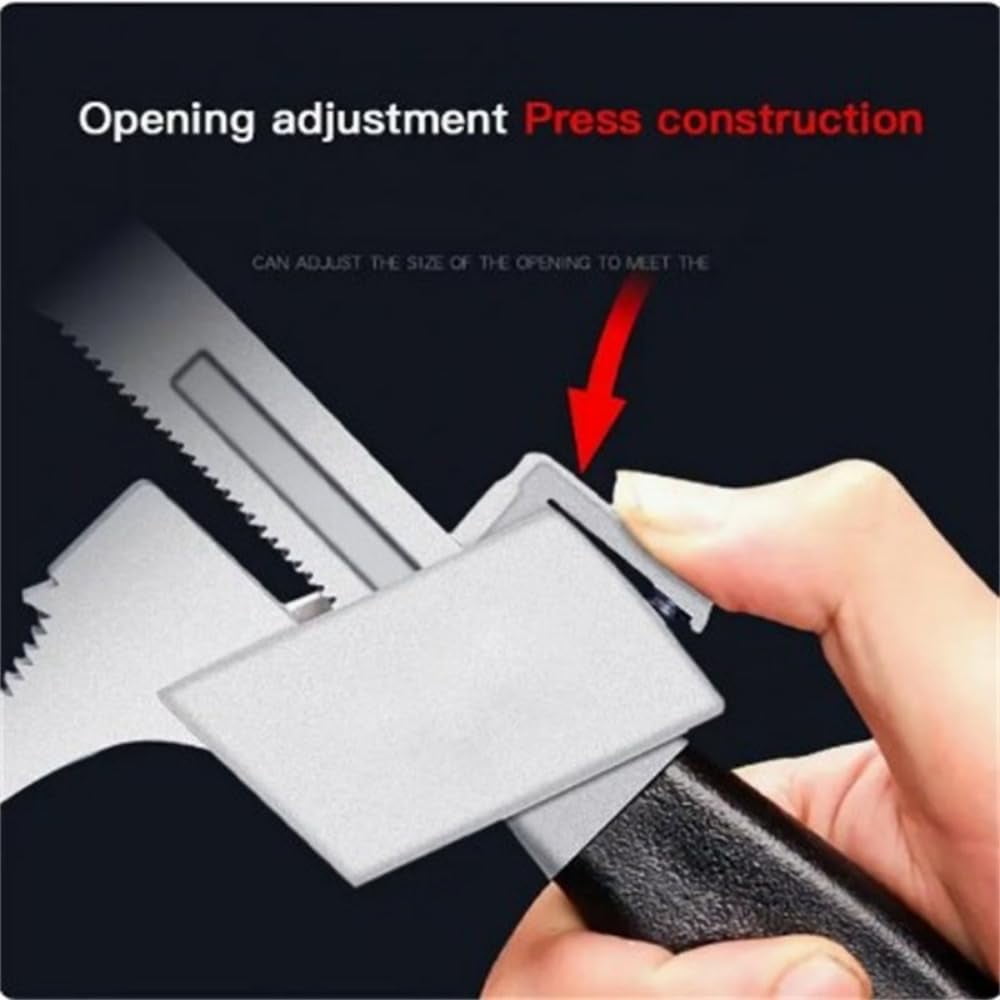 Universal Adjustable Wrench With 3 Chuck Multifunctional Double-ended Bath Wrench Bathroom Repair Hand Tool