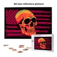 thumbnail image 6 of Sikiie Skull And Flag Usa Puzzle, Jigsaw Puzzles, Jigsaw Puzzles 1000 Pieces, Custom Jigsaw Puzzle for Adults (29.5×19.7in, Horizontal), 6 of 9
