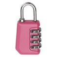 thumbnail image 1 of Uxcell Combination Lock, 4 Digit Padlock Combination Outdoor Waterproof Locker Lock for Gym Luggage Home Sport Hasp Storage Pink, 1 of 7