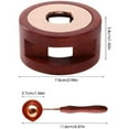 thumbnail image 4 of Mango de palisandro, cera en forma de octágono para proyectos de sellos de cera elegantes, 4 of 8