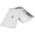 thumbnail image 2 of 4 Pack Hotel Pans with Lids Full Size, 4 inch Deep Stainless Steel Food Pan Steam Table Pan Set for Catering Buffet, 7.5L/1.98 Gal, 2 of 9