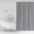 thumbnail image 2 of Shower Curtain, Pure Grey Waterproof Shower Curtain Set with Hooks for Bathroom Showers,Stalls and Bathtubs,72x72In Simple Solid Color, 2 of 8