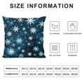 thumbnail image 5 of MLJA and A Happy New Year Dark Blue Throw Pillow Covers Farmhouse Holly Berries Pillowcase Decorations Christmas Snowflake Holiday for Home Couch, 5 of 5