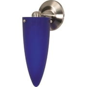 Nuvo 60/697 Contemporary Bath Lighting 4in Brushed Nickel Cobalt Blue 1-light