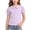 Purple, variant on Girls Ruffle Short Sleeve Golf Shirts Kids Turn Down Button Collar School Uniform Pink Blouses 1-15 Years