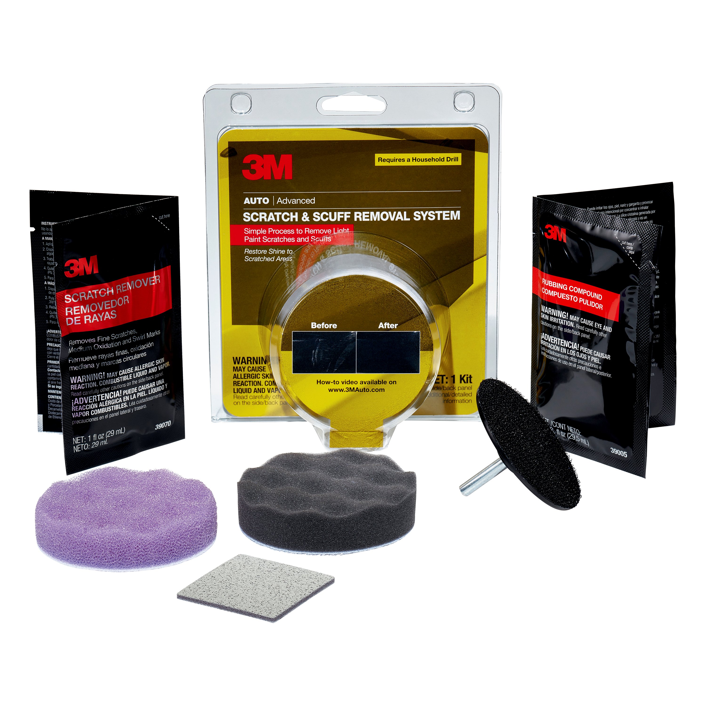 3m 39071 Automotive Scratch Removal System Walmart Com Walmart Com