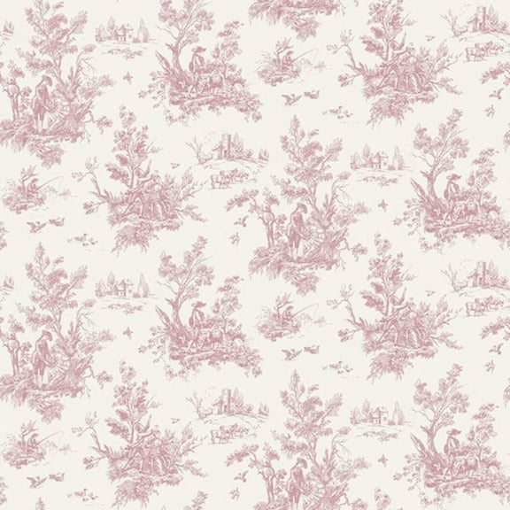 Concord Wallcoverings Textured Wallpaper damask Featuring rose flowers, Bordeaux White, 21 In x 33 Ft (56 sq. ft), AF37705