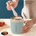 thumbnail image 4 of Insulated Food Jar, 500ml Insulated Food Container with Spoon, Leakproof  Stainless Steel Vacuum Soup Container Lunch Container for Kids & Adults Home Office School Travel, 4 of 7
