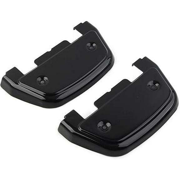 Applicable to Motorcycle Passenger Footboard Floorboard Covers 2x Black/Chrome for Harley for Touring Road Glide(Chrome)