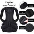 thumbnail image 2 of Corrector de postura YUANXCMXG entrenador de espalda ajustable, 2 of 5