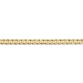 thumbnail image 3 of Solid 14K 3.8mm Concave Curb Chain Bracelet / Anklet, 3 of 3