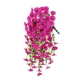 thumbnail image 2 of Planta artificial colgante decorativa hecha a mano con gotas de lágrimas robadas de primavera. Rojo púrpura, 2 of 9