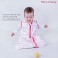 thumbnail image 5 of LollyBanks 0.5 TOG Cotton Toddler Sleep Sack, 2-Way Zipper, Wearable Blanket,Pink Child of God Print, 5 of 6