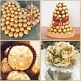 thumbnail image 3 of Zhuge 100 Pcs 4"x4" Square Golden Aluminium Foil Candy Wrappers, Sweet Lolly Paper for DIY Candies, Chocolate Packaging & Holiday Party Accessories, 3 of 4