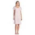 thumbnail image 3 of Casual Nights Women's Flowery Short Sleeve Nightgown, 3 of 5