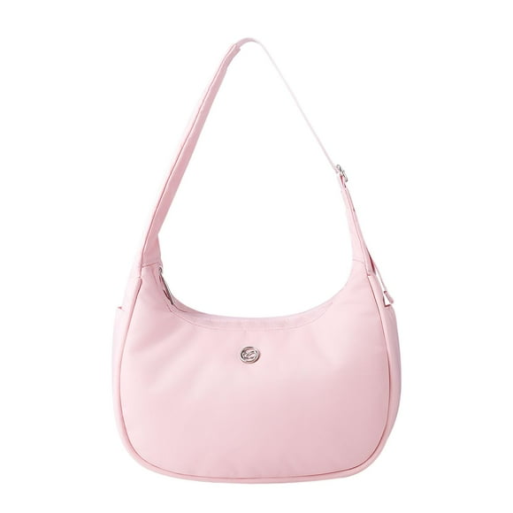 Bolso de hombro Babysun Mini para mujer, nailon, forma de media luna, 4 litros, rosa