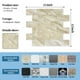 thumbnail image 5 of Paquete de 5 azulejos para salpicaduras de azulejos de 12.0 x 12.0 in, PVC para pared, adhesivos para cocina, baño, azulejos, chimenea, decoración, lavandería, mesa, escaleras, en color beige pulido v, 5 of 7