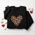 thumbnail image 5 of VKOYWKM Women's Valentines Day Sweatshirt Love Heart Print Pullover Sweatshirt Oversized Long Sleeve Crew Neck Holiday Tops Valentine Sweatshirts, 5 of 7