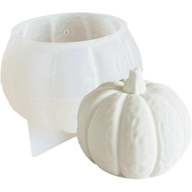 Halloween Pumpkin Candle Mold - Durable Silicone Resin Mould, Multi-Purpose Crafting Tool for Baking, Candle Making, Non-Stick Creative Shape | for Cupcakes, Pastries, Candy, Soap, Thanksgiving Décor