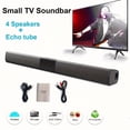 thumbnail image 2 of 5.1 Surround Soundbar for Smart TV, 4 Speaker System with Wireless Subwoofer, Home Theater for PC Games Projectors, Remote Control, 2 of 9