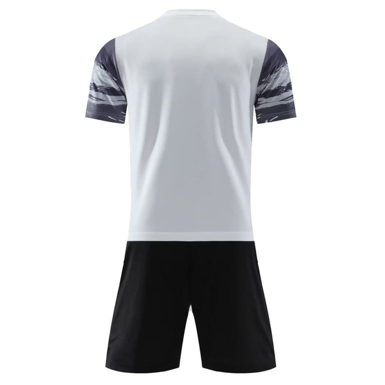 QSAWXQZ Soccer Jersey Set for Youth V Neck Short Sleeve Athletic