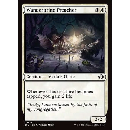 MtG Lorwyn Eclipsed Common Wanderbrine Preacher #41