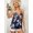Marine, variante sur YOINS Débardeur Femme Décontracté Floral Col en V Sans Manches Dos Nu Blouse