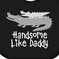 thumbnail image 4 of Inktastic Alligator Handsome Like Daddy Baby Boy Boys Baby Bib, 4 of 4