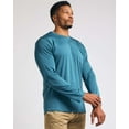 thumbnail image 3 of Real Essentials 4 Pack: Men's Dry-Fit Active Athletic Long Sleeve Pocket Crew T-Shirt Outdoors UPF 50 S-5XLT, 3 of 6