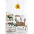 thumbnail image 3 of Eveokoki Summer Door Sign Sunflower Welcome Home Door Hanger Vintage Door Sign Front for Door Decoration Wreaths Decorations Door Hanging Farmhouse Porch Wall Outdoor 12"x12", 3 of 5