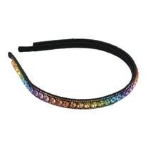 Unique Bargains 1 Pcs Rhinestone Headband Faux Crystal Headbands Hair Accessories for Women Multicolor 0.47 Inch Wide