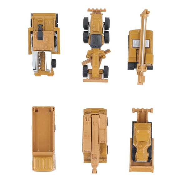 Engineering Truck Toys, Educational 1/64 Scale Alloy Construction Truck Toy Set Portable for Children