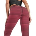 thumbnail image 2 of Dark Red Gradient High Waisted Leggings for Women Regular & Plus - No See Through Tummy Control Cycling Workout Yoga Pants without Pockets L, 2 of 6