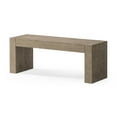thumbnail image 1 of Open Box Maven Lane Zeno Contemporary Wooden Bench in Weathered Grey Finish, 1 of 7