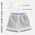 thumbnail image 3 of FORMRS Boys Swim Trunks Quick Dry Mesh Liner Boardshorts Sizes XS-XL, Pink Daisy, 3 of 7