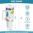 thumbnail image 3 of SKYSONIC Insulated Tumblers with Lids and Straws Handles 40oz Water Bottle Space Planet Multicolored Travel Mug Reusable Stainless Steel Thermos Vacuum, 3 of 7