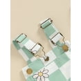 thumbnail image 5 of Bagilaanoe Little Girl Summer Jumpsuit Shorts Toddler Sleeveless Checkerboard Floral Romper Overalls 6M 12M 18M 24M 2T 3T 4T 5T 6T Kids Short Pants Summer Clothes, 5 of 7
