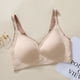 thumbnail image 1 of Ropa interior de látex con tiras de gelatina degradadas para mujer, anillo de acero sin costuras, chaleco deportivo de una pieza para dormir, sujetador fino, 1 of 1