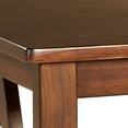 thumbnail image 3 of HomeRoots 351582 Wooden End Table with Bottom Shelf & Inverted V Design Sides, Brown, 3 of 4