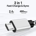 thumbnail image 4 of Micro USB Cable, 10ft 2 Pack Extra Long Charging Cord Nylon Braided High Speed Durable Fast Charging USB Charger Android Cable for Samsung Galaxy S7 Edge S6 S5,Android Phone,LG, 4 of 5