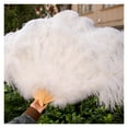 thumbnail image 6 of Feather Fan 13 Bones Big Hand Held Folding Blue Fan for Carnival Performance Dance Fans Party Stage Show Props, 6 of 7