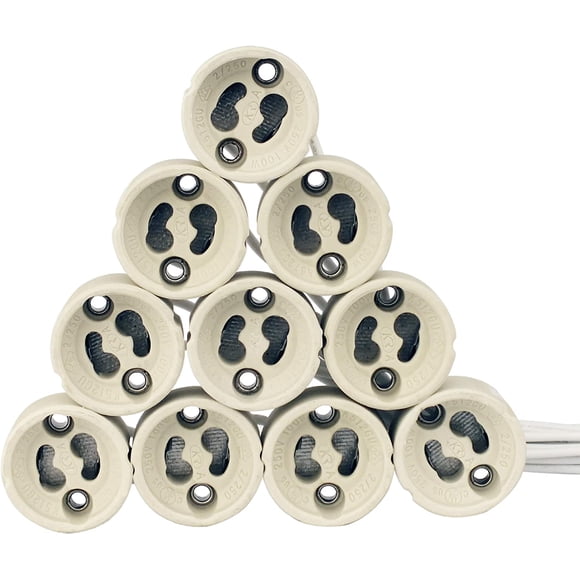 Jinsinto 1. Material: GU10 ceramic socket. Resistance to high temperatures. Certificate: have a VDE certificate. Uses: suitable for GU10 LED or halogen bulbs.2. Cable: with quality silicone cable, length 15 cm.3. Easy to connect: flexible cable, comes with the two wires pre-stripped, just stretch the tip of the remaining shell and connect it, plug in the cable after making sure to turn off the power.4. Input voltage: no more than 250V, generally used for 230V GU10 bulbs. The maximum power of the GU10 bulb does not exceed 100W.5. Value for money: Eco-friendly, safe and high quality. Durable, the normal service life will be long and not easy to be damaged.