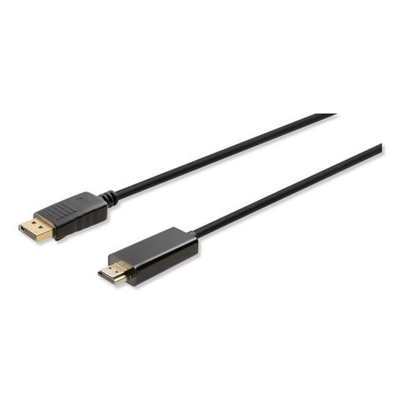 5 in. Display Port-HDMI Adapter, Black