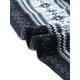 thumbnail image 5 of Blusa casual elegante de rayas de tamaño grande para mujer Agnes Orinda, con mangas 3/4, cuello asimétrico, camiseta de moda 3X en gris y negro, 5 of 6